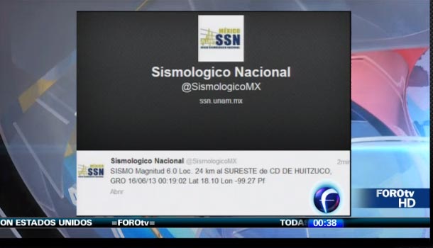 Fuerte sismo de 6.0 grados sacudió México esta noche