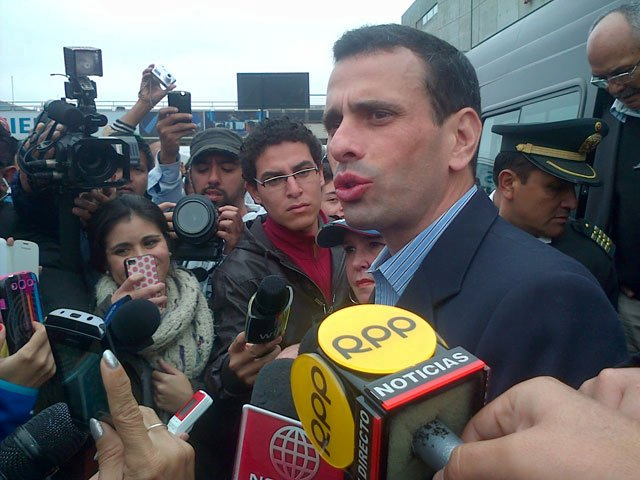 Henrique Capriles en Lima (RPP TV)