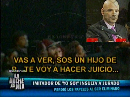 Confirmado: 'Luis Miguel' de Yo Soy a Ricardo Morán: "Sos un hijo de p..."