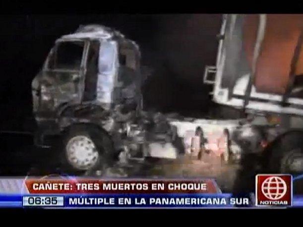 Cañete: Madre, bebé y chofer mueren tras violento accidente vehicular