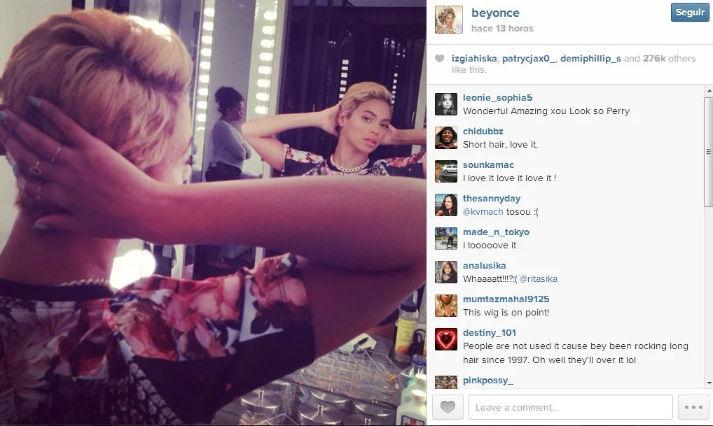 (FOTOS) Beyonce cortó su larga cabellera y así luce ahora
