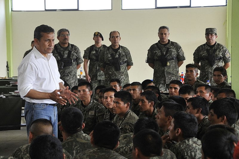 Ollanta Humala promete desarticular Sendero Luminoso antes del 2016