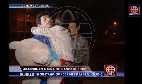 (Video) Aparece sana y salva niña de 6 años secuestrada en Carabayllo