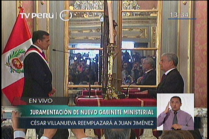 César Villanueva juramenta como nuevo presidente del Consejo de Ministros