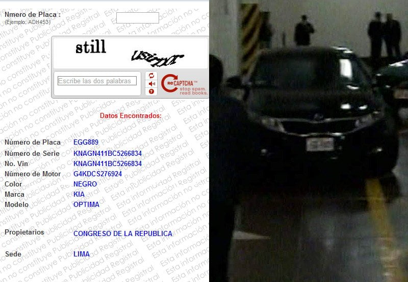 (Foto Diario Correo y SAT) Alejandro Toledo y Eliane Karp usaron auto del Congreso para ir a Fiscalía