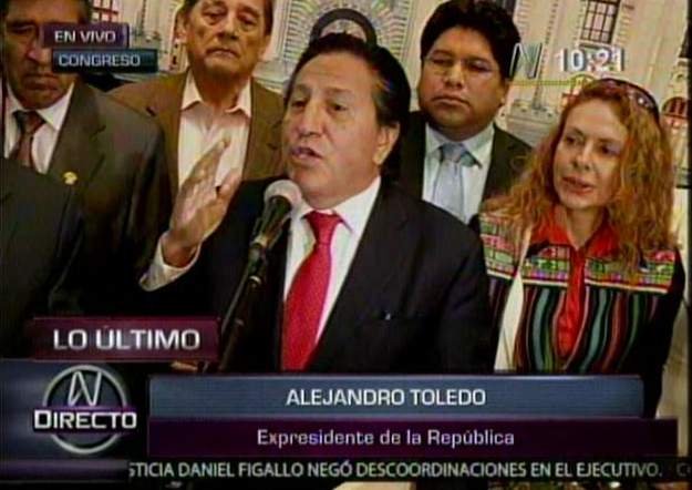 Alejandro Toledo pidió cinco veces 'mil disculpas' por caso Ecoteva