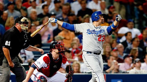 Los Dodgers consiguieron un gran triunfo en Atlanta sobre los Bravos.