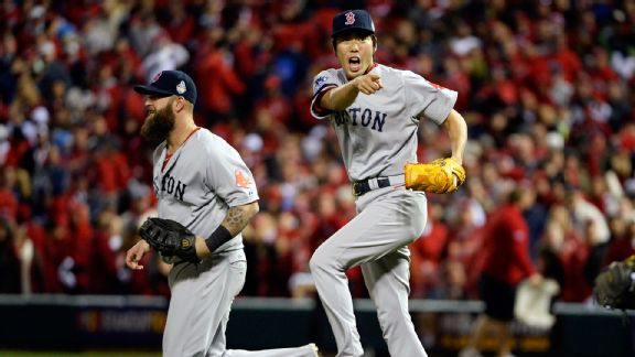 Boston cerró el partido con matanza en primera originada por su pitcher cerrador Koji Uehara.