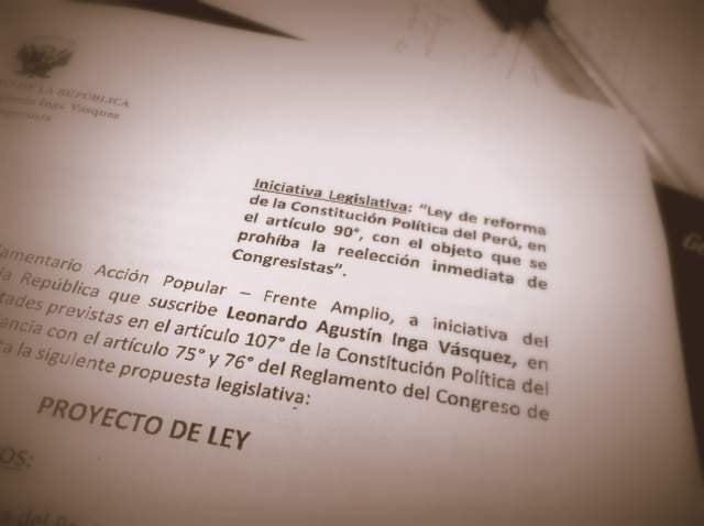 ¿Firmarán?: Alistan proyecto para eliminar reelección inmediata de congresistas