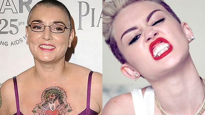 Miley Cyrus y Sinead O’Connor se pelean y generan polémica