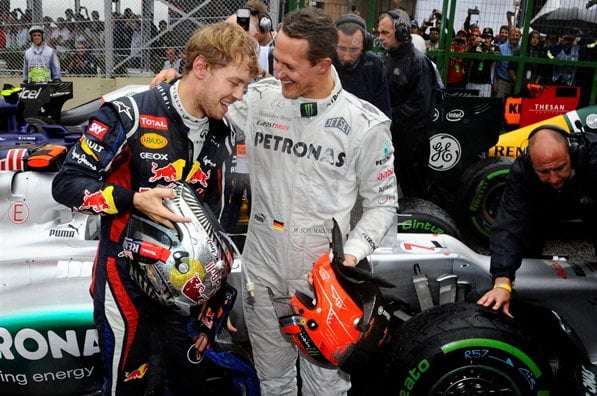 Vettel va a rumbo a consagrarse como el mejor piloto en la historia de la Fórmula 1. Para ello debe conseguir tres títulos más para alcanzar la línea de Michael Schumacher.