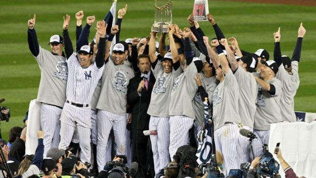 Los máximos campeones mundiales de Beisbol – los Yankees de New York – consiguieron su última Serie Mundial en el año 2009.