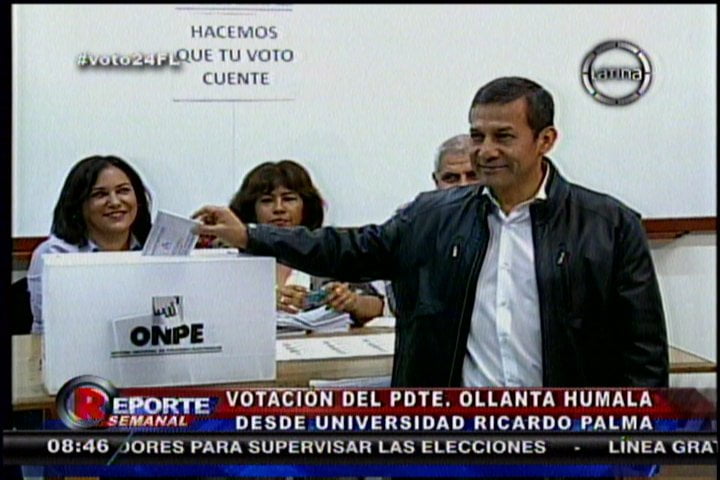 Elecciones complementarias: Ollanta Humala votó temprano y despistó a periodistas