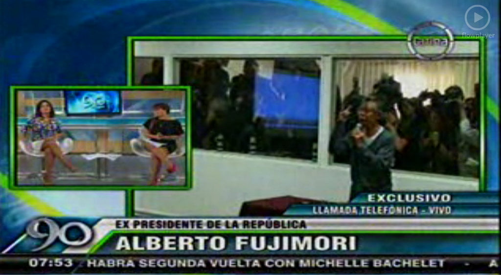 Alberto Fujimori desafía al INPE y llama a canal de TV para entrevista