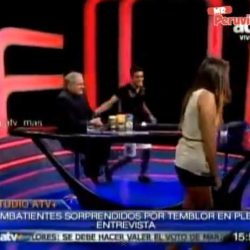 [VIDEO] Combate: Temblor hizo correr a Mario Irivarren y Alondra