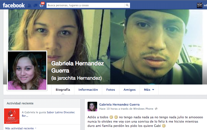 Terrible: Joven anuncia suicidio en Facebook, publica foto y se ahorcó