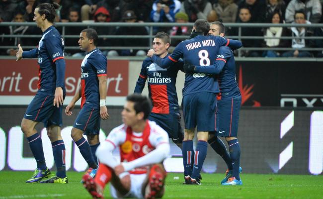 Décima celebración del Paris Saint Germain en el campeonato doméstico, el cual lidera con cuatro y cinco puntos de ventaja sobre Lille y Monaco, respectivamente