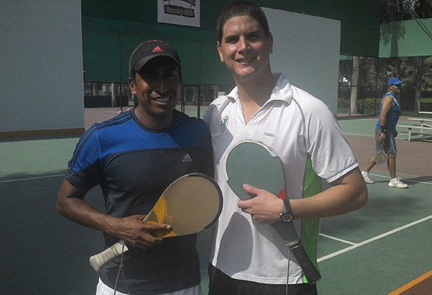 Benique y Alvarez lograron la primera medalla de oro para el Perú en paleta frontón.