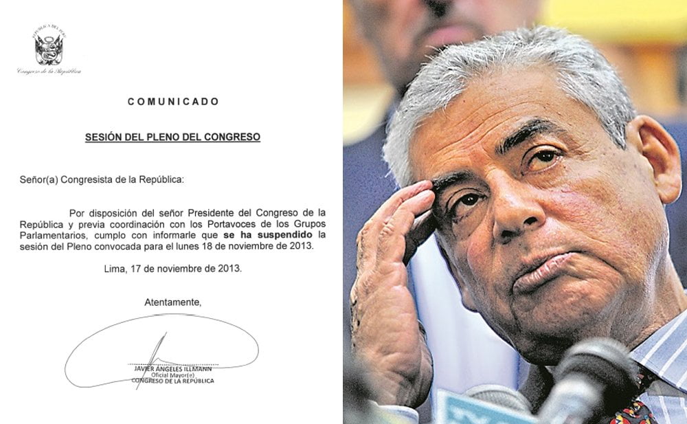 Suspenden presentación de César Villanueva y su gabinete en el Congreso