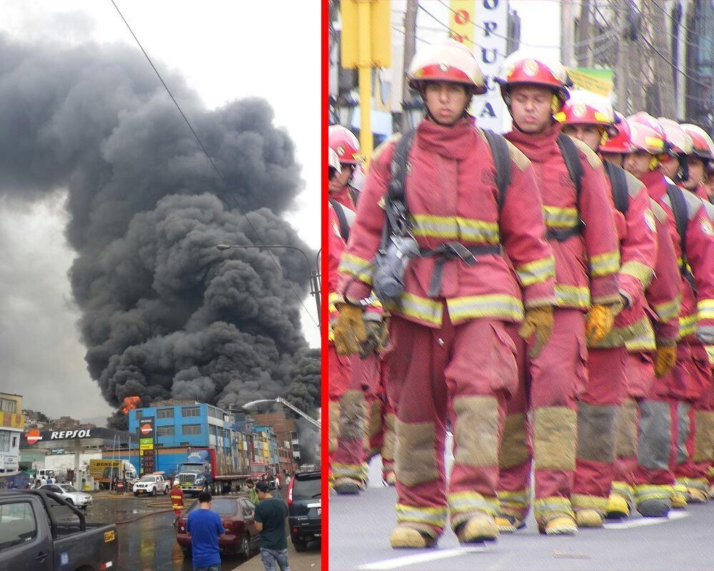 Foto referencial / Gran incendio en Huachipa moviliza a 17 unidades de los bomberos