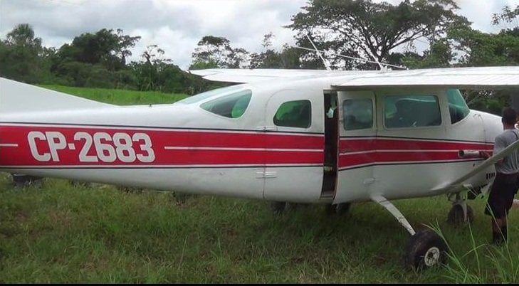 Intervienen avioneta boliviana con 119 kilos de droga en Huánuco