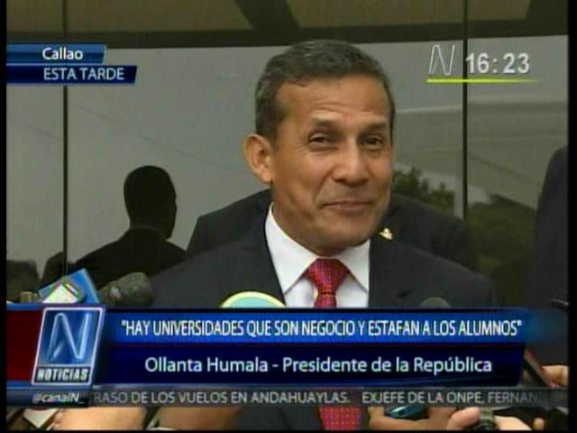 Ollanta Humala contra la TV: “Ponen cualquier cosa de programa y humillan”