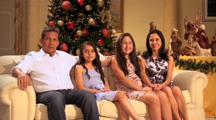 [VIDEO] Ollanta Humala y su familia envían saludo navideño a los peruanos