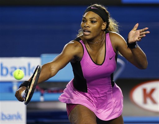 Serena Williams  debutó con solidez en el Abierto de Australia 2014.