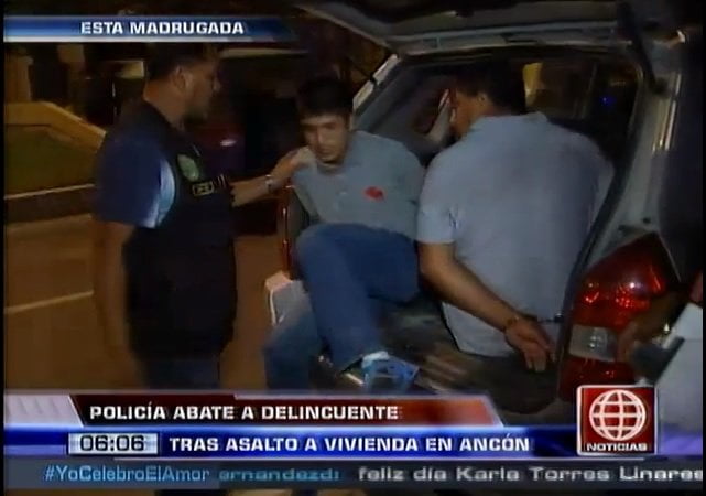 Foto: América TV / Delincuente murió tras asaltar con su hijo una vivienda en Ancón