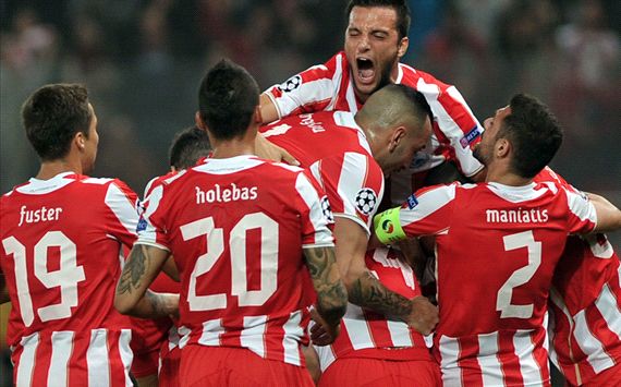 Olympiakos de Grecia logró un gran triunfo frente al Manchester United.