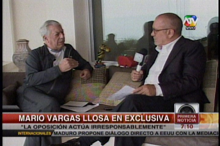 Vargas Llosa sobre voto de confianza: "La oposición es irresponsable y Alan está detrás"