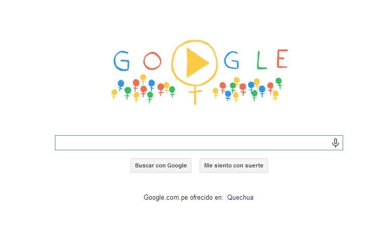 El doodle por el Día Internacional de la Mujer de Google