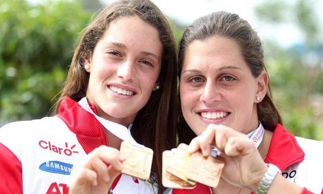 Las hermanas Cuglievan (Maria Delfina y Natalia) fueron las primeras deportistas que se consagraron en ODESUR 2014.