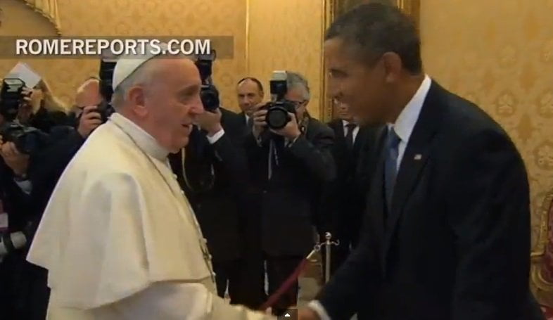 Barack Obama al Papa Francisco: "Es maravilloso encontrarme con usted"