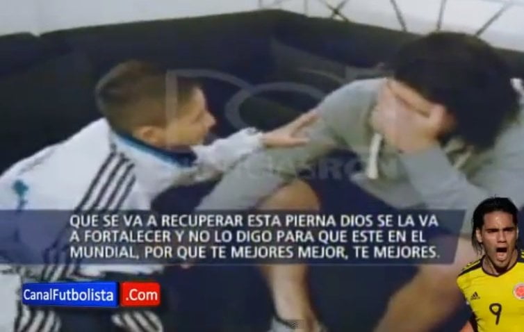 [VIDEO] Emotivo: Radamel Falcao llora con palabras de niño colombiano