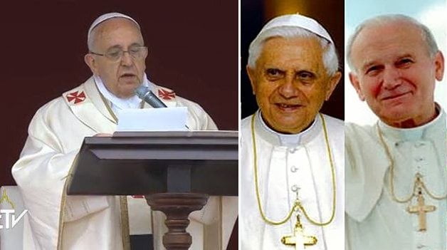 [VIDEO] Juan Pablo II y Juan XXIII: Así fueron declarados santos por el Papa Francisco