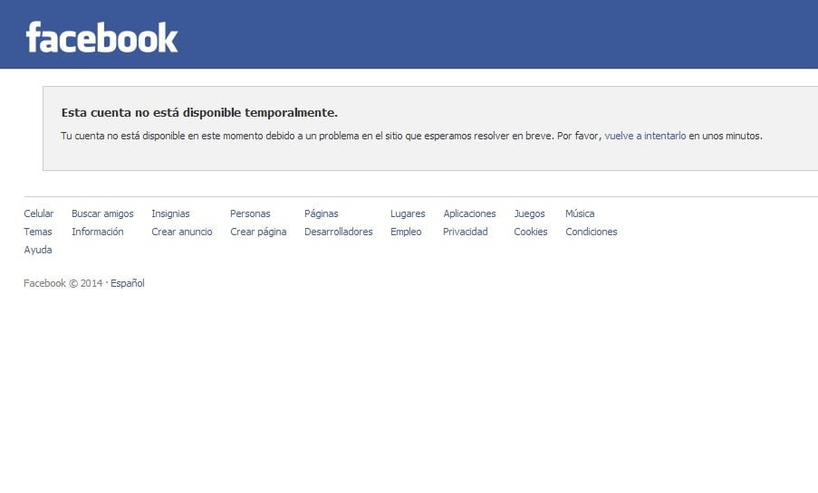 Facebook falló y miles de usuarios reportan problemas vía Twitter