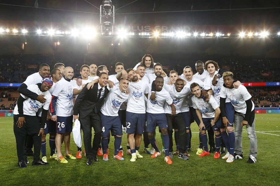 El PSG nuevamente se consagró campeón del fútbol francés.