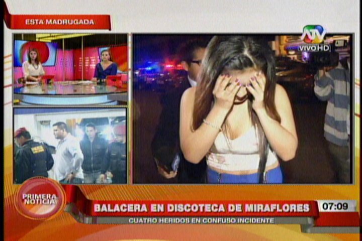 Cuatro heridos deja gresca y balacera en discoteca de Miraflores