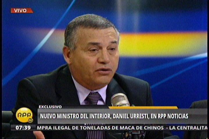 Daniel Urresti: "No hay injerencias..Soy el ministro y mi jefe directo el presidente"