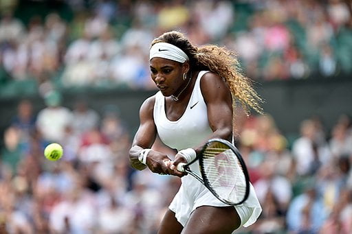 Serena Williams pasó la primera ronda de Wimbledon entrenando.