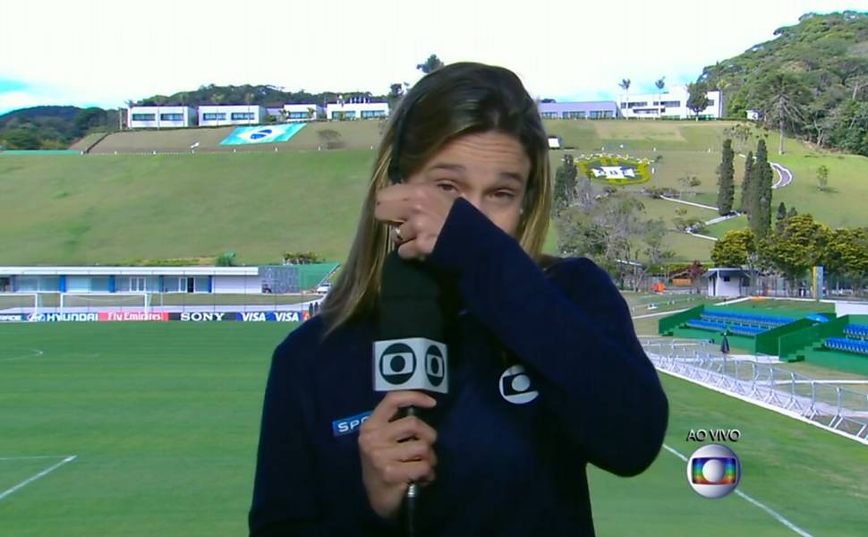 [VIDEO] Periodista brasileña llora en vivo tras derrota de 7-1 ante Alemania