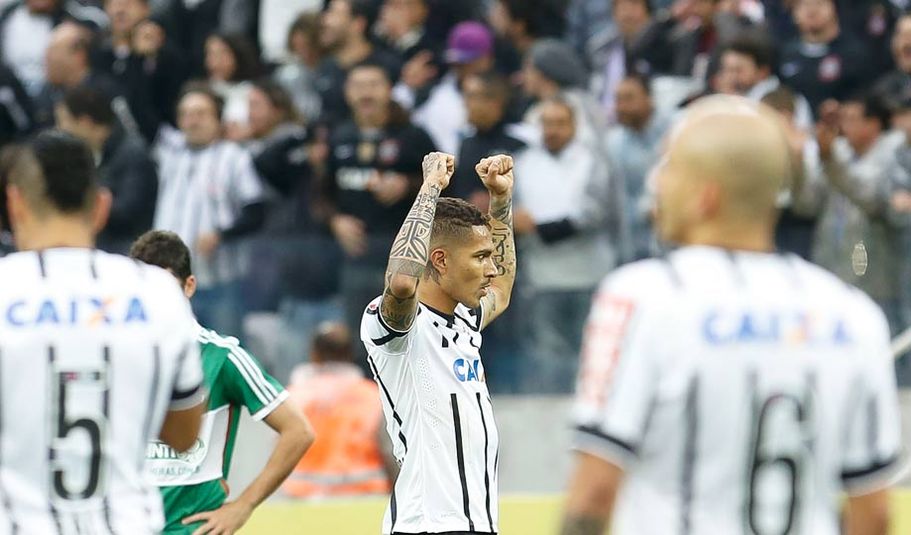 Guerrero sumó su cuarto gol en el Brasileirao con el Corinthians.