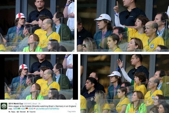 Mick Jagger saló al Brasil por ir a estadio aseguran en Twitter