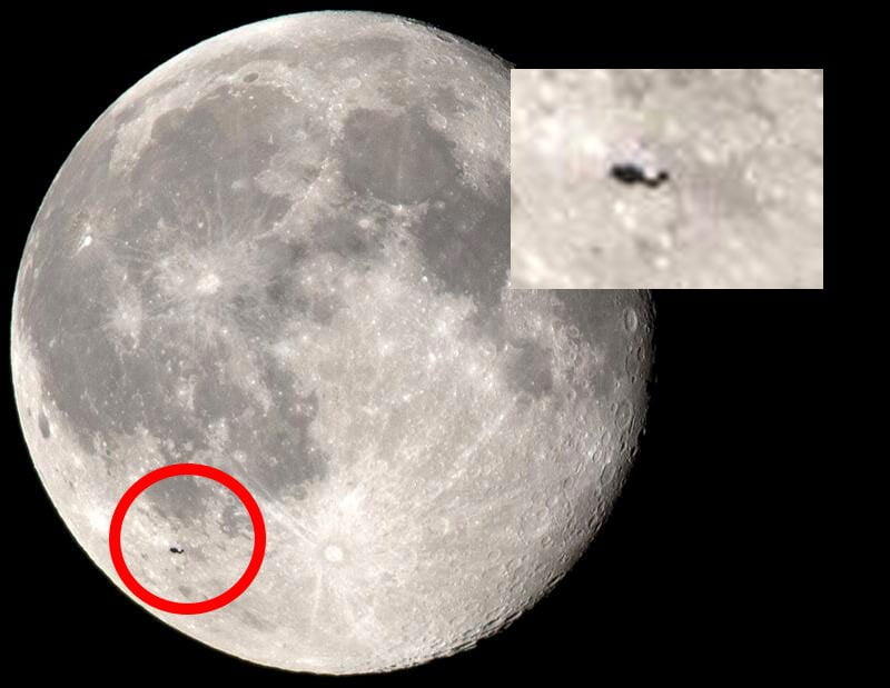 [FOTO] Misterioso objeto flota cerca de la Luna ¿qué es?