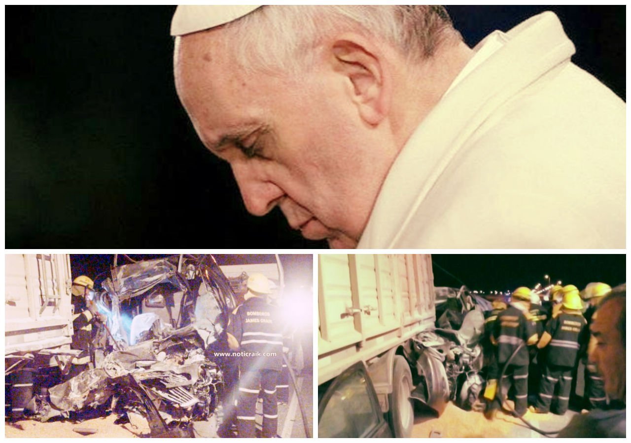 Tragedia: Tres familiares del Papa Francisco mueren en accidente vehicular