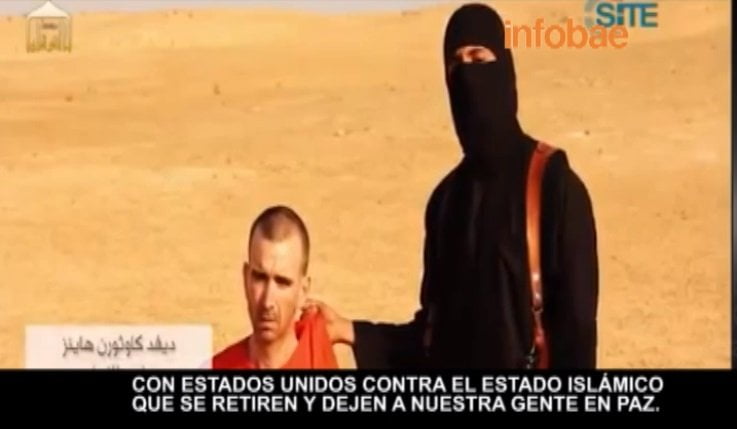 Radicales islámicos de ISIS muestran a ejecutivo que sería su tercera víctima