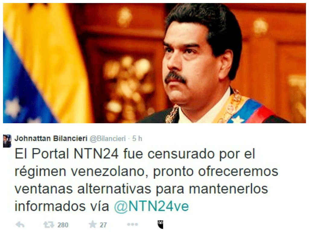 [VIDEO] Censura: Maduro bloquea páginas webs de NTN24 y NoticiasRCN