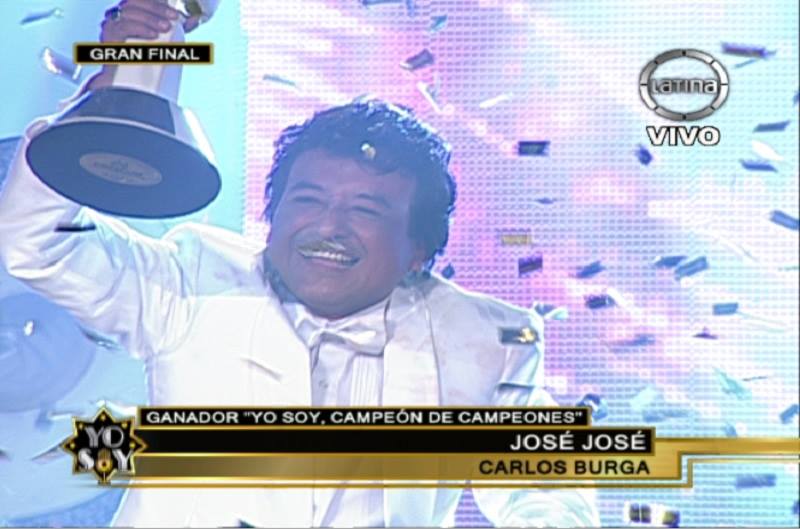 [VIDEO] Yo Soy: José José se corona como 'Campeón de Campeones'