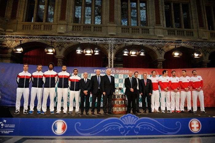 A partir de mañana, franceses y suizos se enfrentarán por el máximo trofeo de selecciones en el tenis: la Copa Davis.